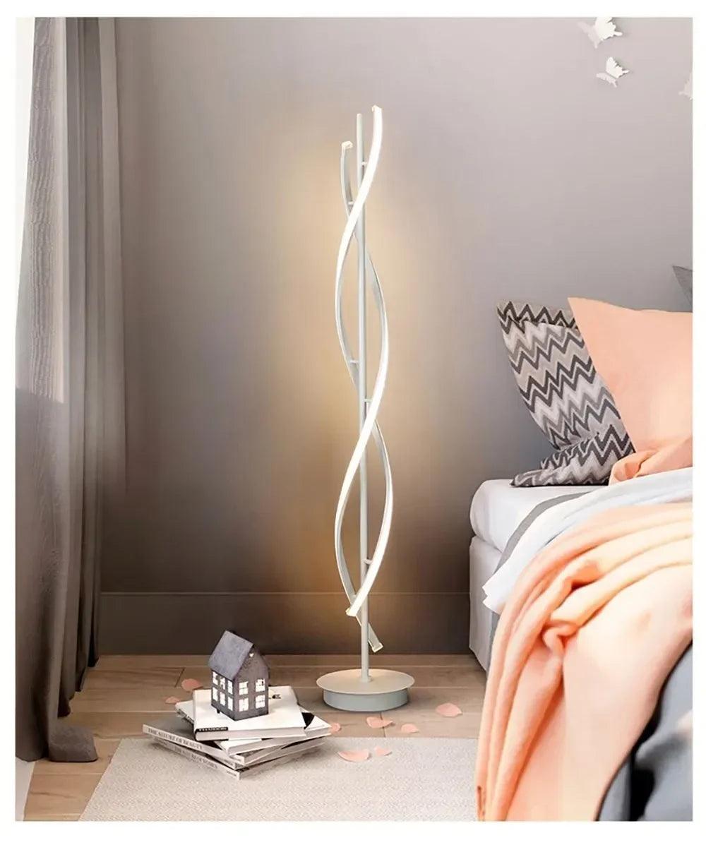 Spiral Nordic Floor Lamp - Ramkos Cozy Lights