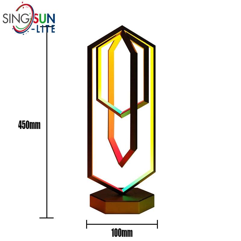 RGB Polygon Desk Lamp - Ramkos Cozy Lights