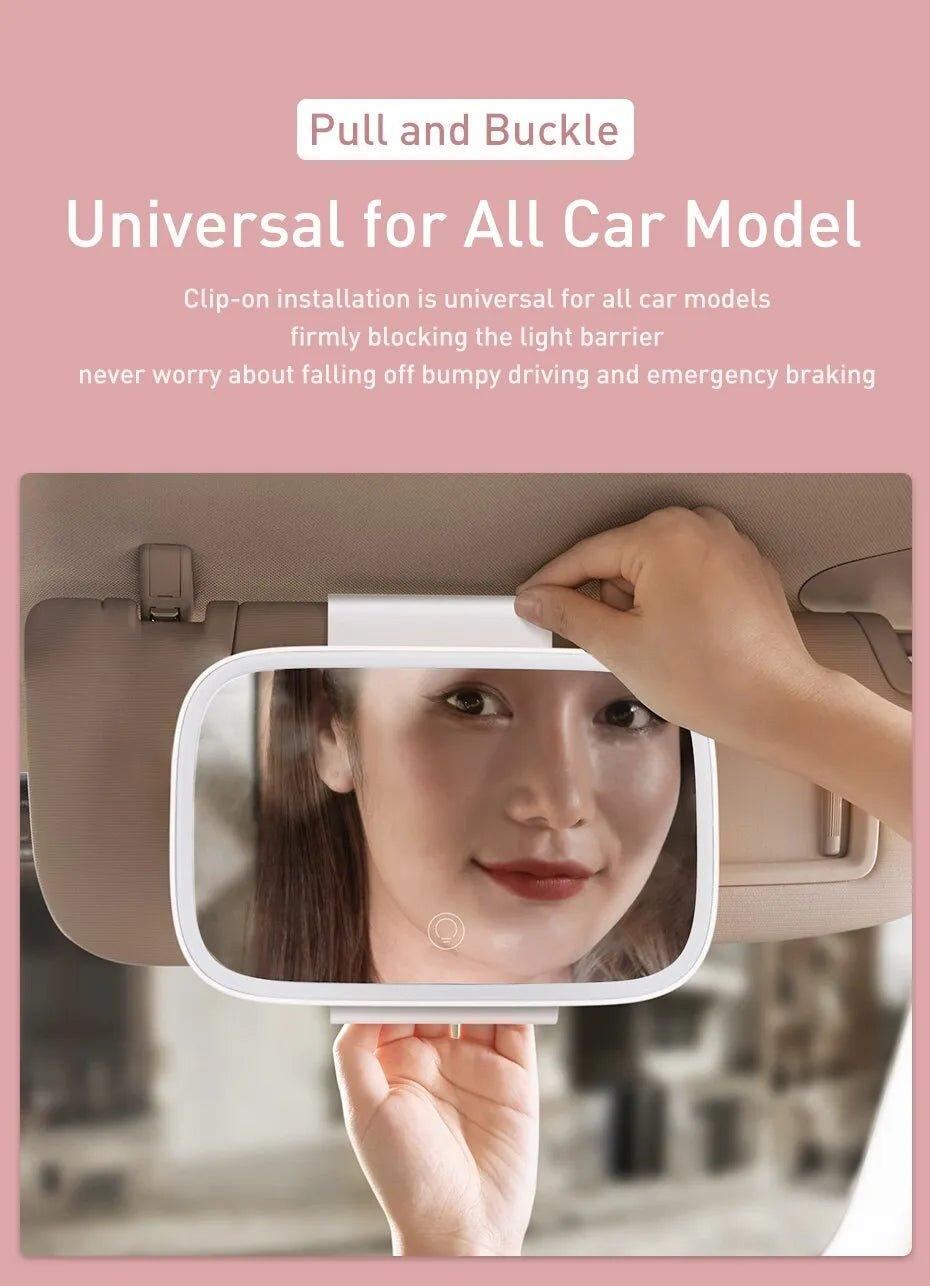 Car Makeup Mirror with LED Lights - Ramkos Cozy Lights