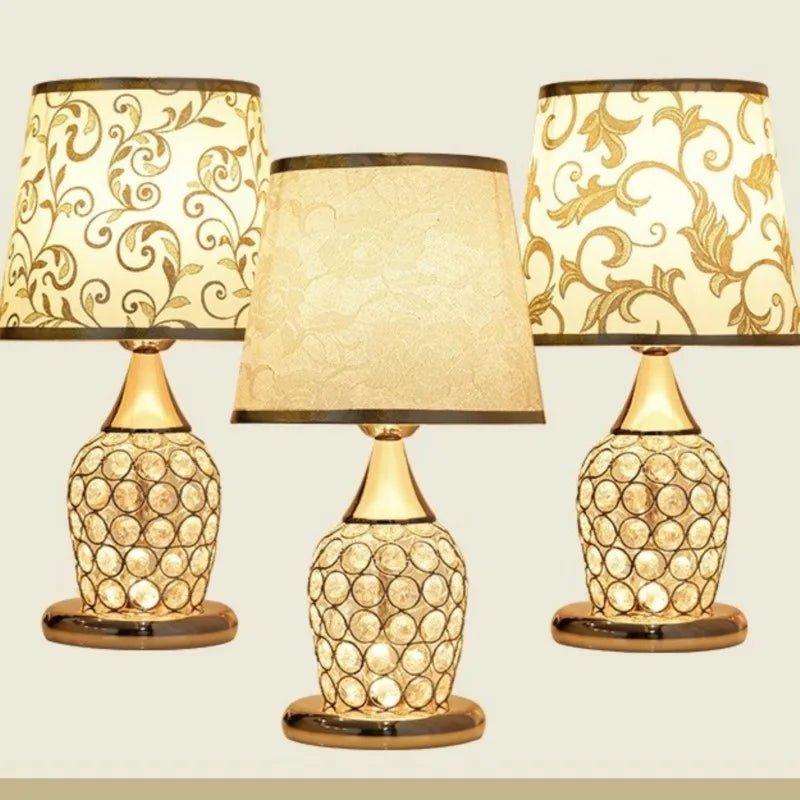 European-Style Crystal Table Lamp - Ramkos Cozy Lights