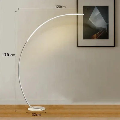 Nordic Arc Floor Lamp - Ramkos Cozy Lights