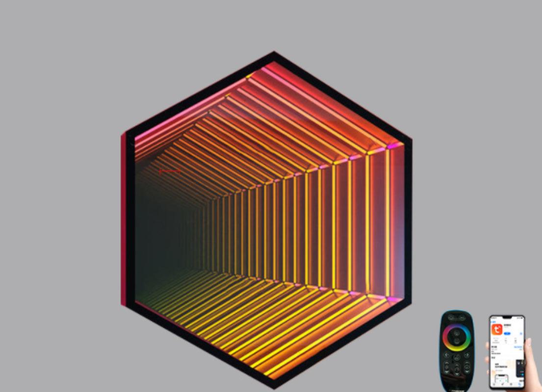 Infinity Mirror Colourful Wall Lamp - Ramkos Cozy Lights