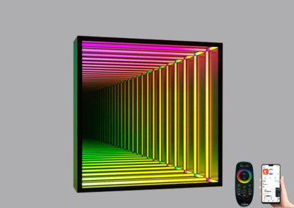 Infinity Mirror Colourful Wall Lamp - Ramkos Cozy Lights