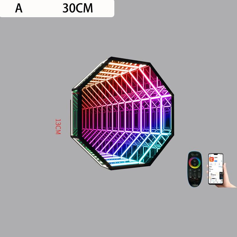 Infinity Mirror Colourful Wall Lamp - Ramkos Cozy Lights
