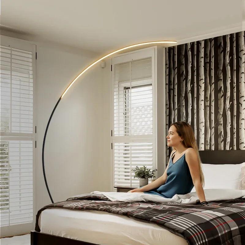Nordic Arc Floor Lamp - Ramkos Cozy Lights