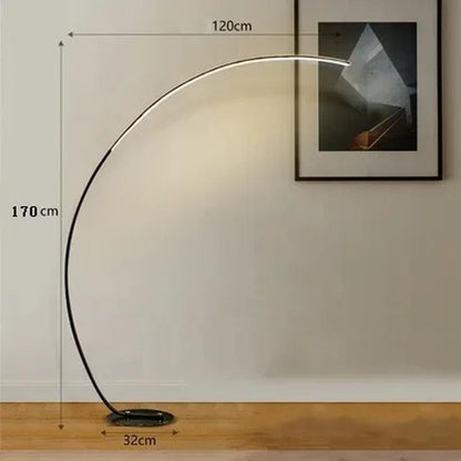 Nordic Arc Floor Lamp - Ramkos Cozy Lights
