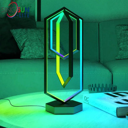 RGB Polygon Desk Lamp - Ramkos Cozy Lights
