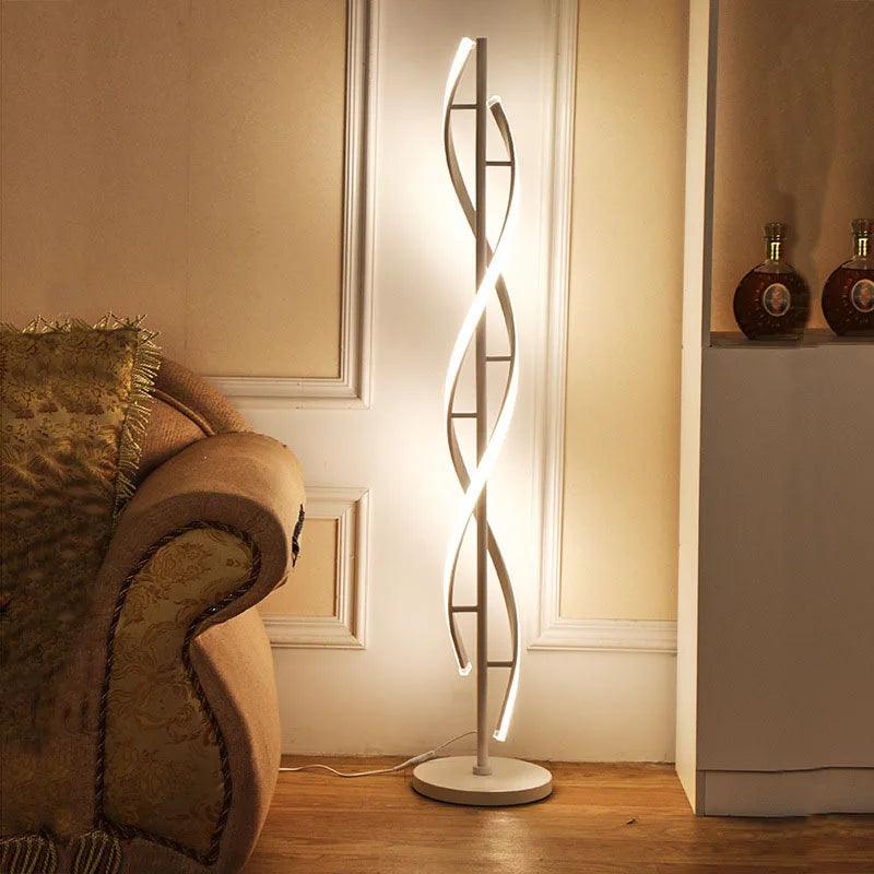 Spiral Nordic Floor Lamp - Ramkos Cozy Lights