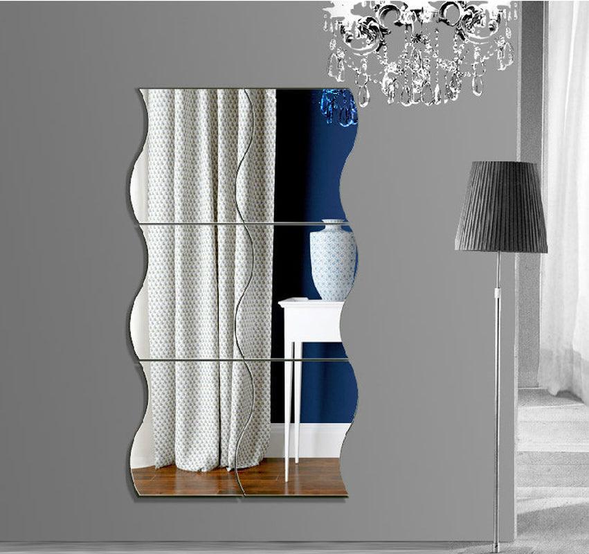 Wavy Mirror Acrylic Stickers - Ramkos Cozy Lights