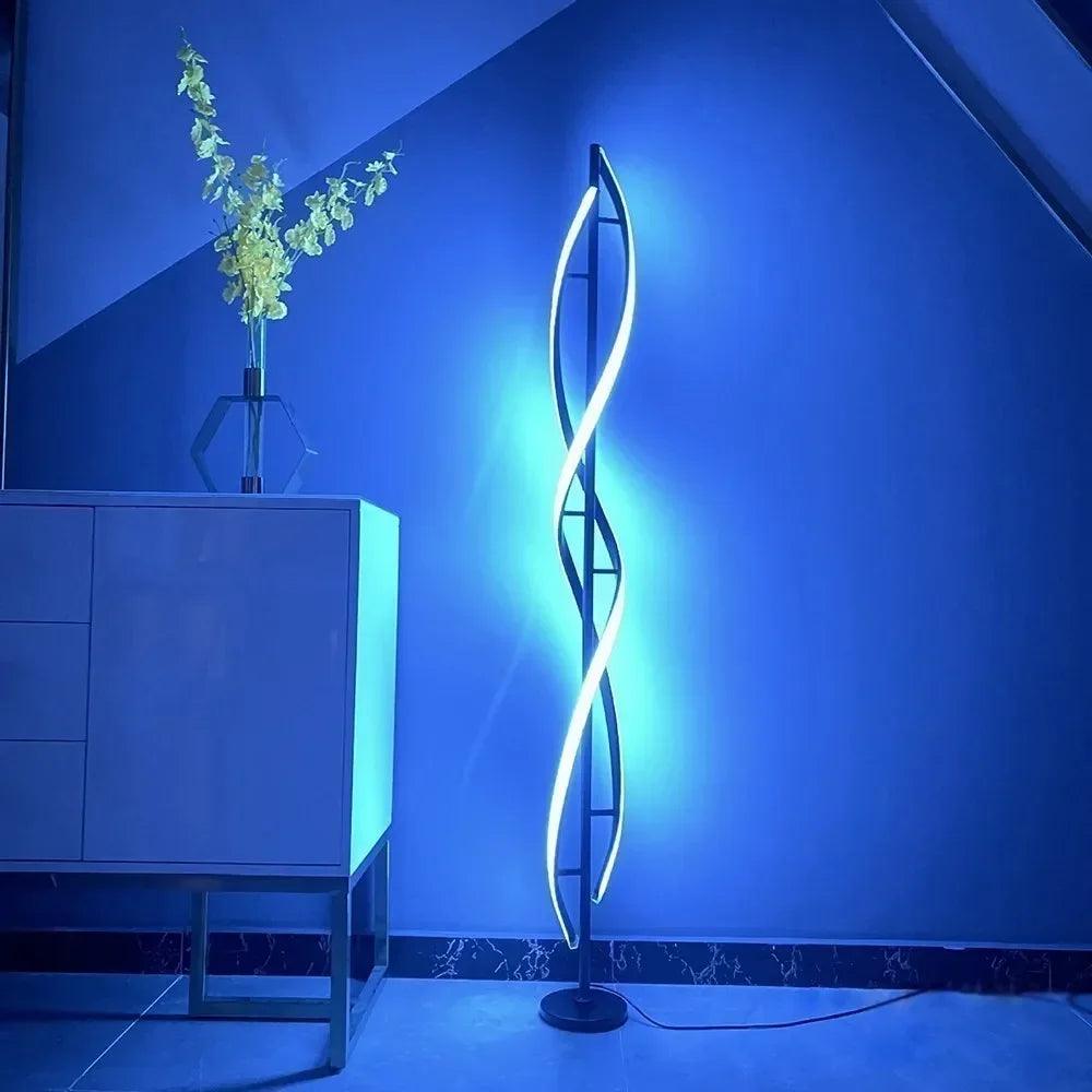 Spiral Nordic Floor Lamp - Ramkos Cozy Lights