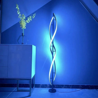 Spiral Nordic Floor Lamp - Ramkos Cozy Lights