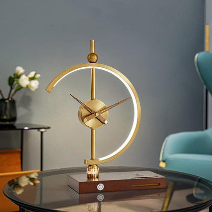 Nordic Clock and Phone Wireless Charging Desk Lamp - Ramkos Cozy Lights