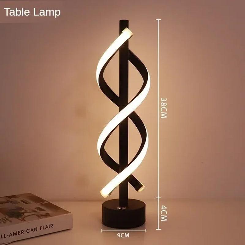 Spiral Nordic Floor Lamp - Ramkos Cozy Lights
