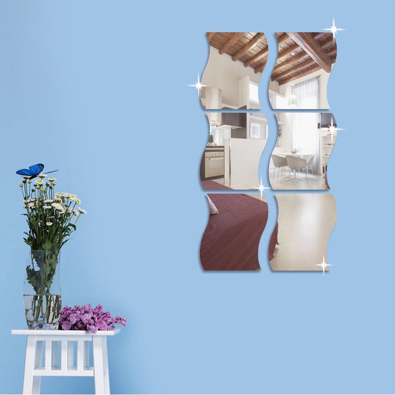 Wavy Mirror Acrylic Stickers - Ramkos Cozy Lights