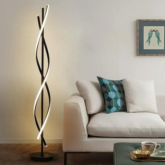 Spiral Nordic Floor Lamp - Ramkos Cozy Lights