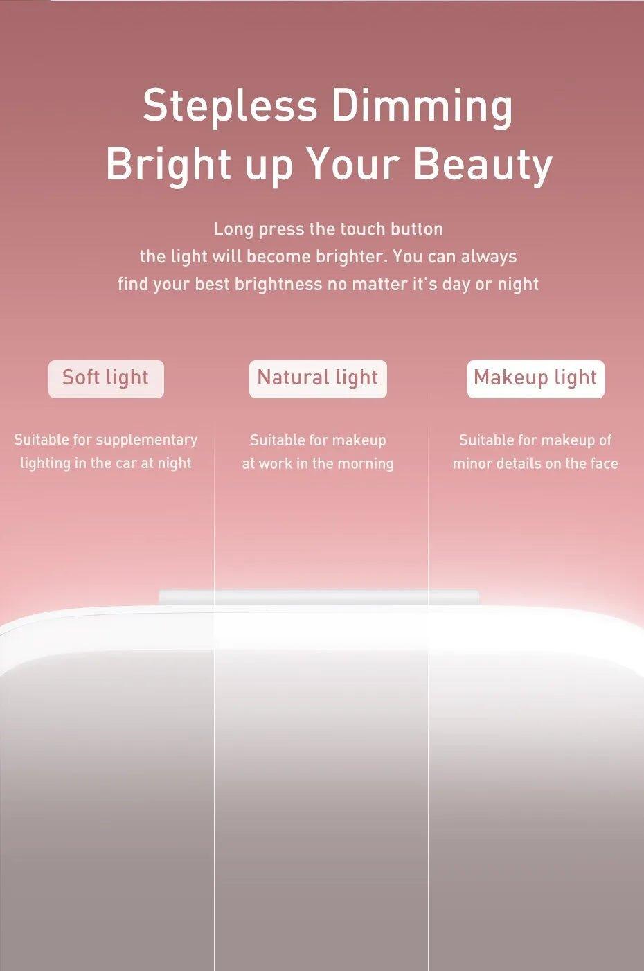 Car Makeup Mirror with LED Lights - Ramkos Cozy Lights