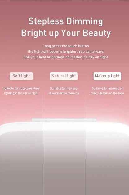 Car Makeup Mirror with LED Lights - Ramkos Cozy Lights