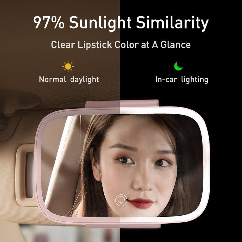 Car Makeup Mirror with LED Lights - Ramkos Cozy Lights