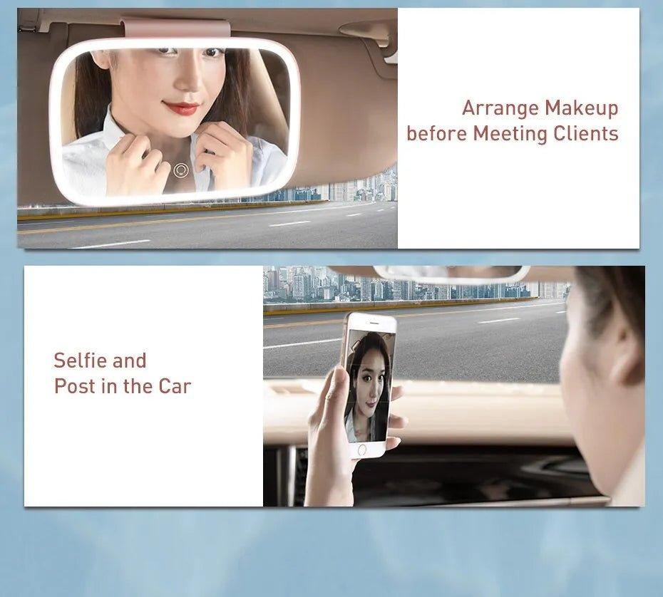 Car Makeup Mirror with LED Lights - Ramkos Cozy Lights