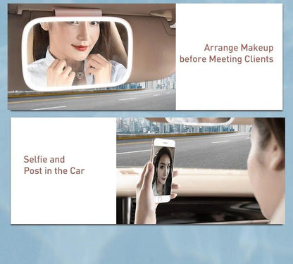 Car Makeup Mirror with LED Lights - Ramkos Cozy Lights