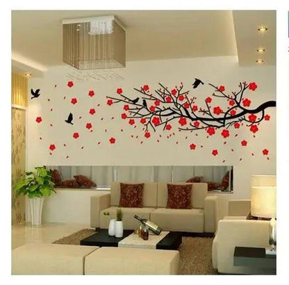 Chinese Plum Tree Crystal Acrylic Stickers - Ramkos Cozy Lights
