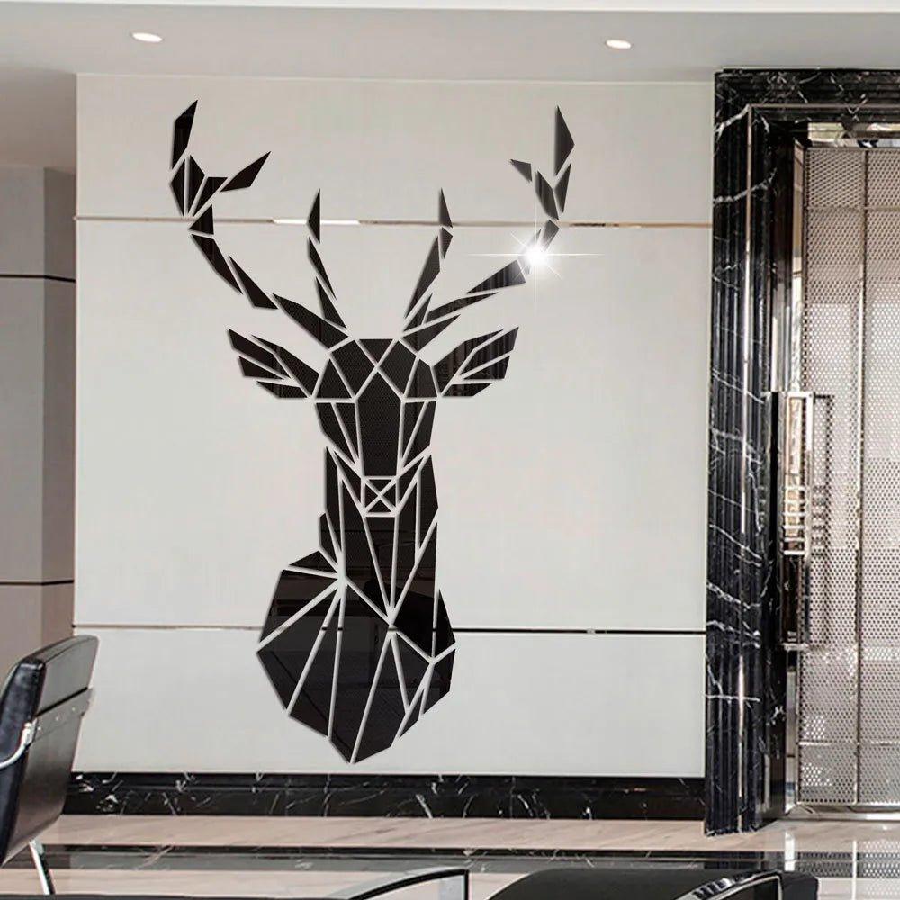 Deer Mirror ( acrylic stickers) - Ramkos Cozy Lights