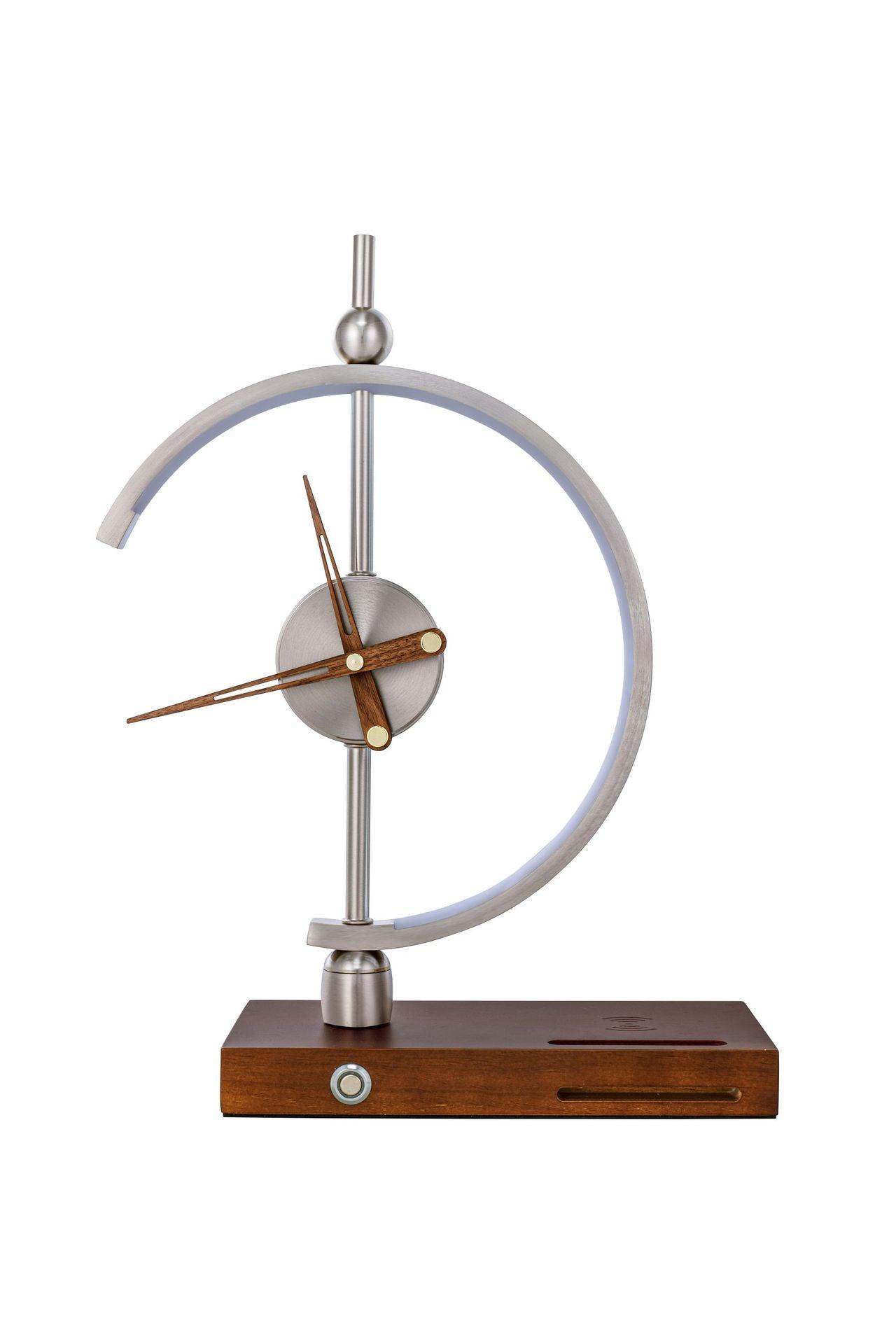 Nordic Clock and Phone Wireless Charging Desk Lamp - Ramkos Cozy Lights