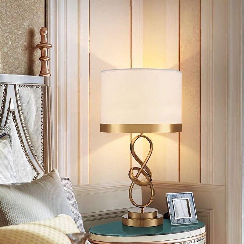 Elegant Bedroom Bedside Lamp - Ramkos Cozy Lights