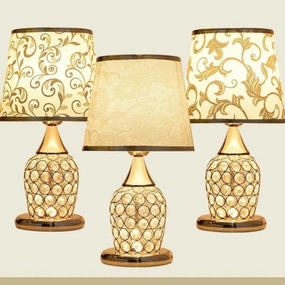 European-Style Crystal Table Lamp - Ramkos Cozy Lights