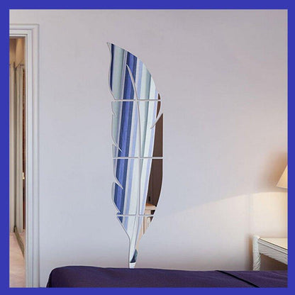 Feather Mirror (Acrylic Sticker) - Ramkos Cozy Lights