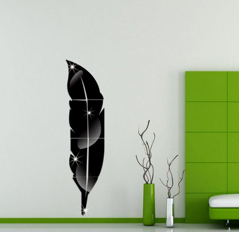 Feather Mirror (Acrylic Sticker) - Ramkos Cozy Lights