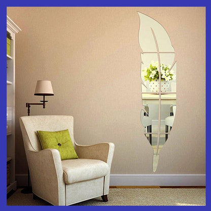 Feather Mirror (Acrylic Sticker) - Ramkos Cozy Lights