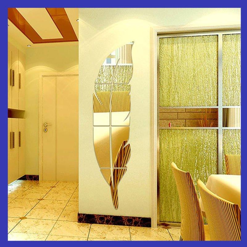 Feather Mirror (Acrylic Sticker) - Ramkos Cozy Lights