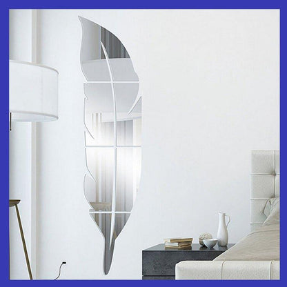 Feather Mirror (Acrylic Sticker) - Ramkos Cozy Lights