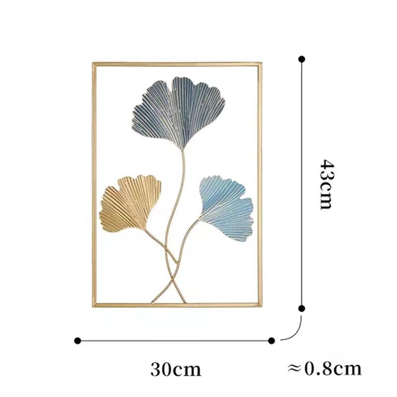 Nordic Metal Leaves Wall Decoration - Ramkos Cozy Lights