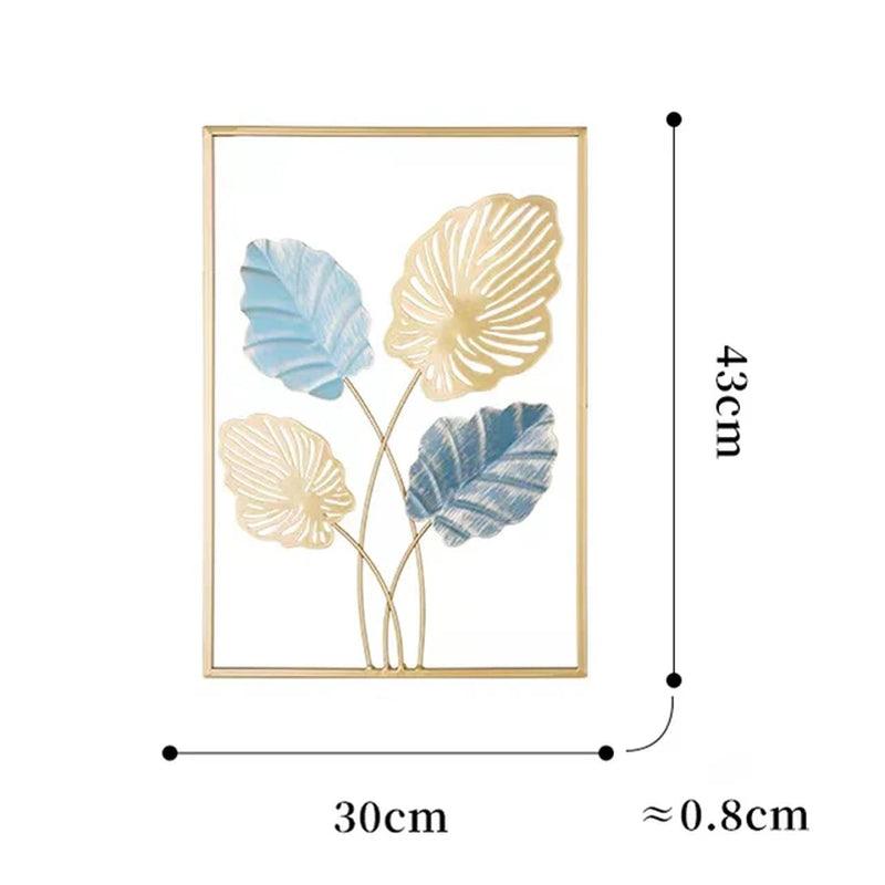 Nordic Metal Leaves Wall Decoration - Ramkos Cozy Lights