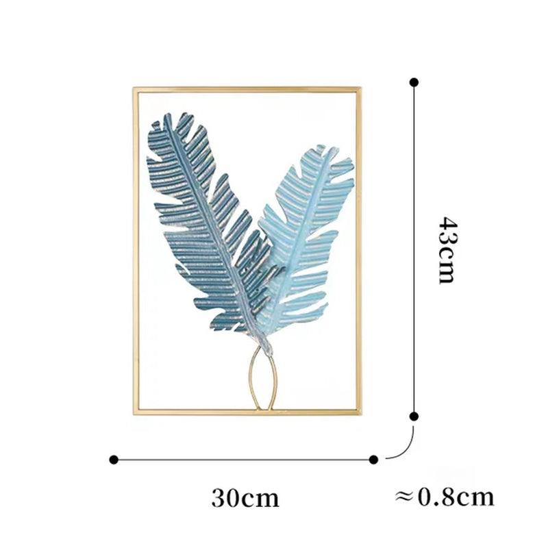 Nordic Metal Leaves Wall Decoration - Ramkos Cozy Lights