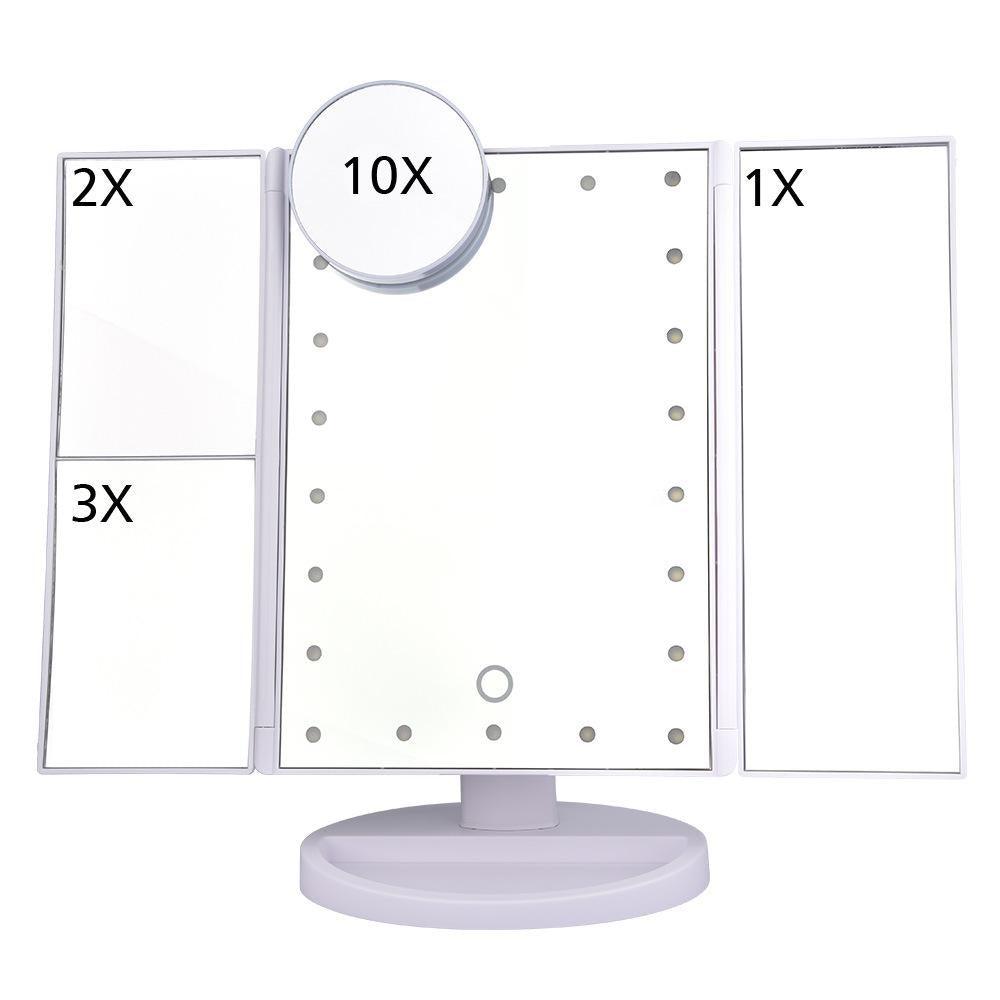 LED Magnifying Cosmetic Makeup Mirror - Ramkos Cozy Lights