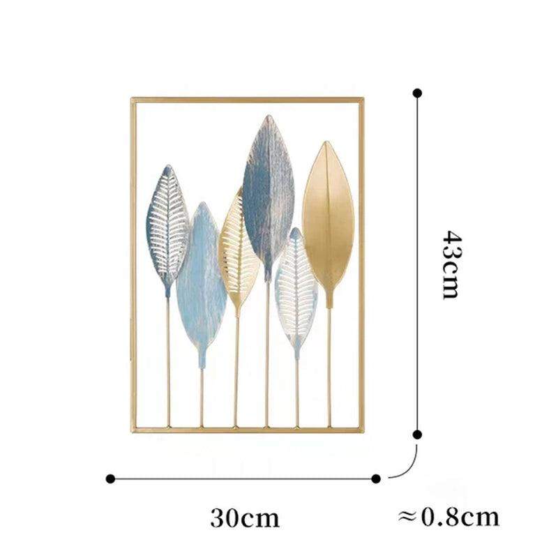 Nordic Metal Leaves Wall Decoration - Ramkos Cozy Lights