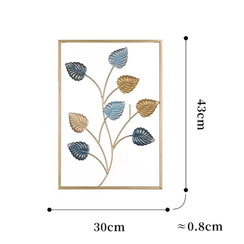 Nordic Metal Leaves Wall Decoration - Ramkos Cozy Lights