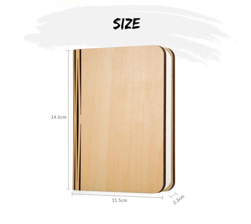 Wooden LED Book Night Lamp - Ramkos Cozy Lights