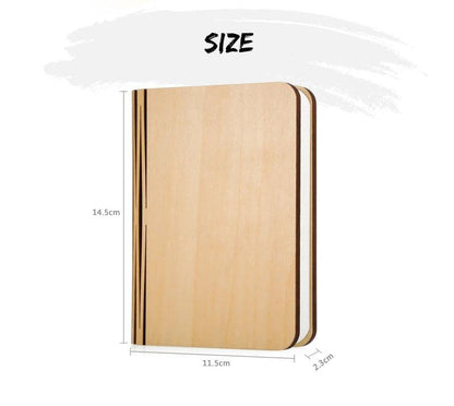 Wooden LED Book Night Lamp - Ramkos Cozy Lights