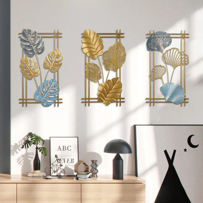 Nordic Metal Leaves Wall Decoration - Ramkos Cozy Lights