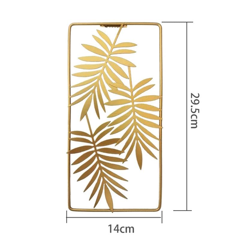 Nordic Metal Leaves Wall Decoration - Ramkos Cozy Lights