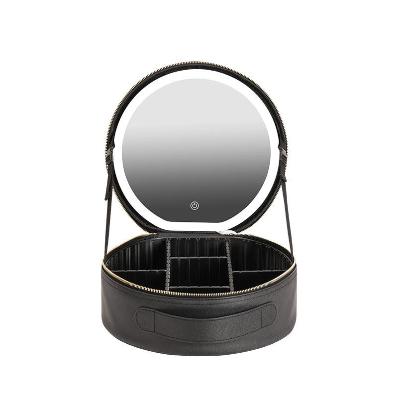 Round Smart LED Makeup Bag - Ramkos Cozy Lights