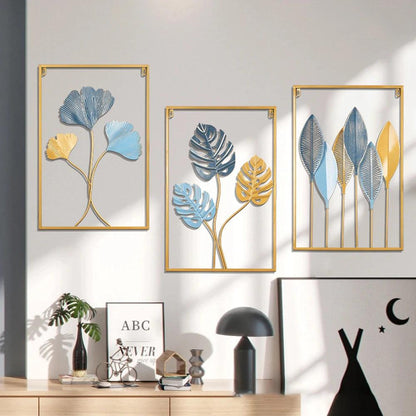Nordic Metal Leaves Wall Decoration - Ramkos Cozy Lights